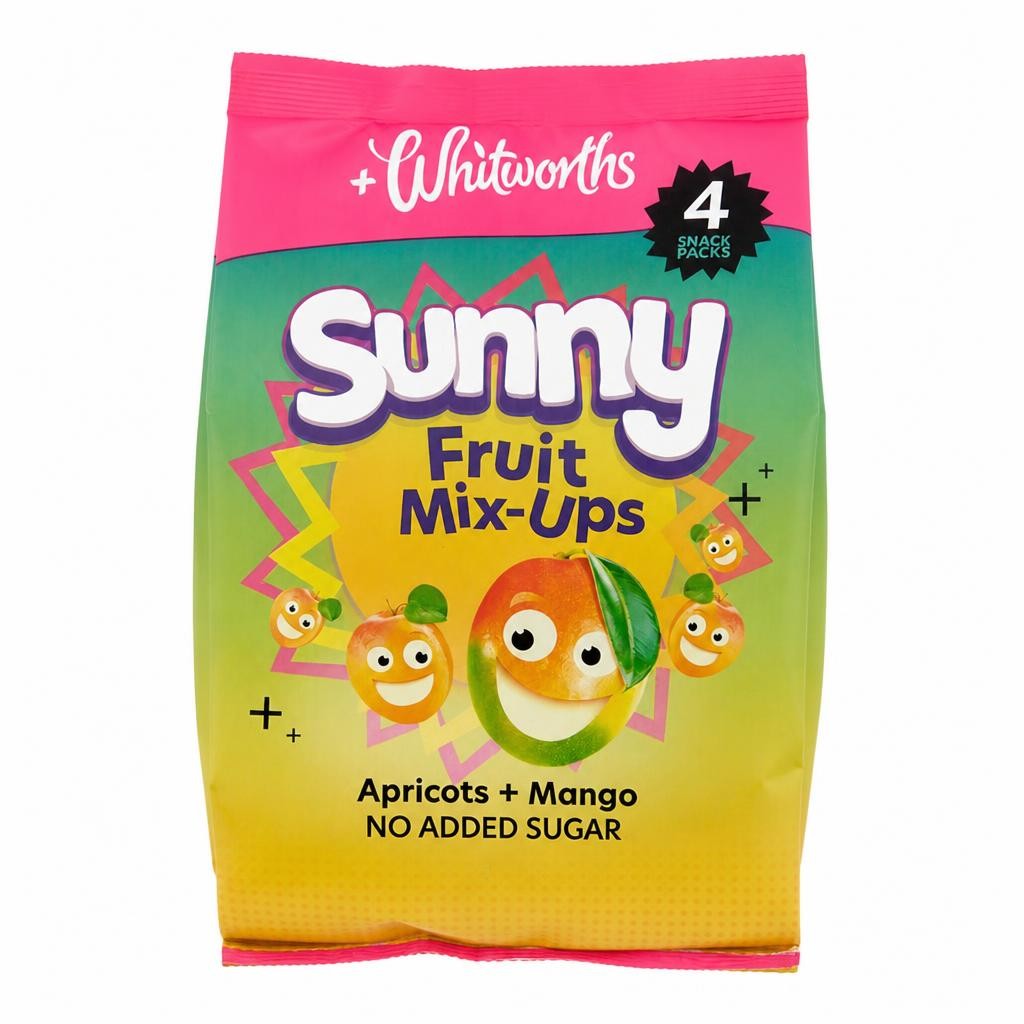 Whitworths Sunny Fruit Mix-Ups - Apricots & Mango 4 x 18g