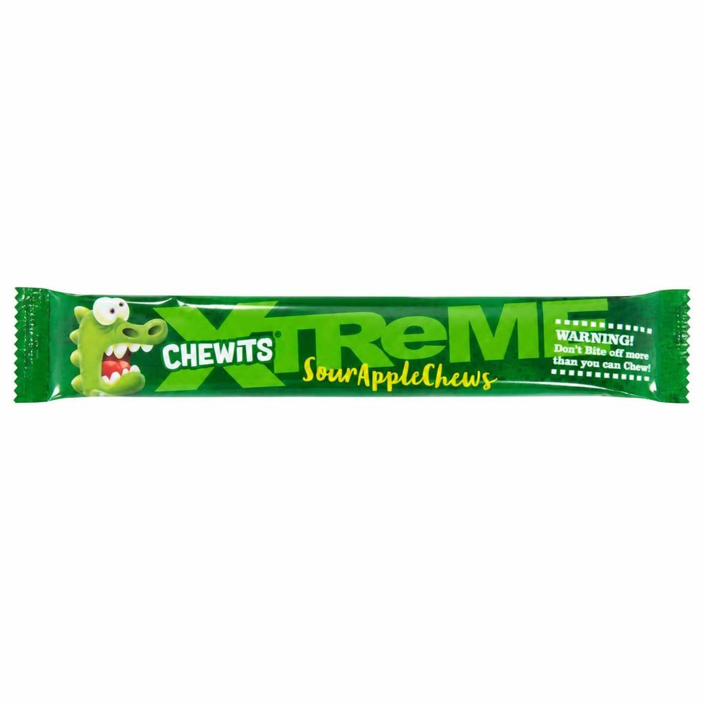 Chewits Xtreme Sour Apple Stick 34G