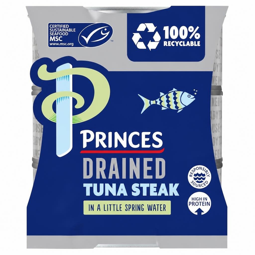Princes Drained Tuna Steak In Spring Water 3X110g