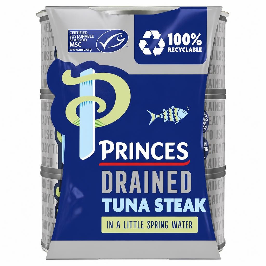 Princes Drained Tuna Steak In Spring Water 3X110g