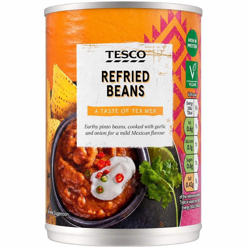 Tesco Refried Beans 392G