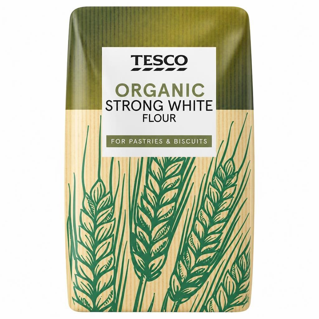 Tesco Organic Strong White Flour 1Kg