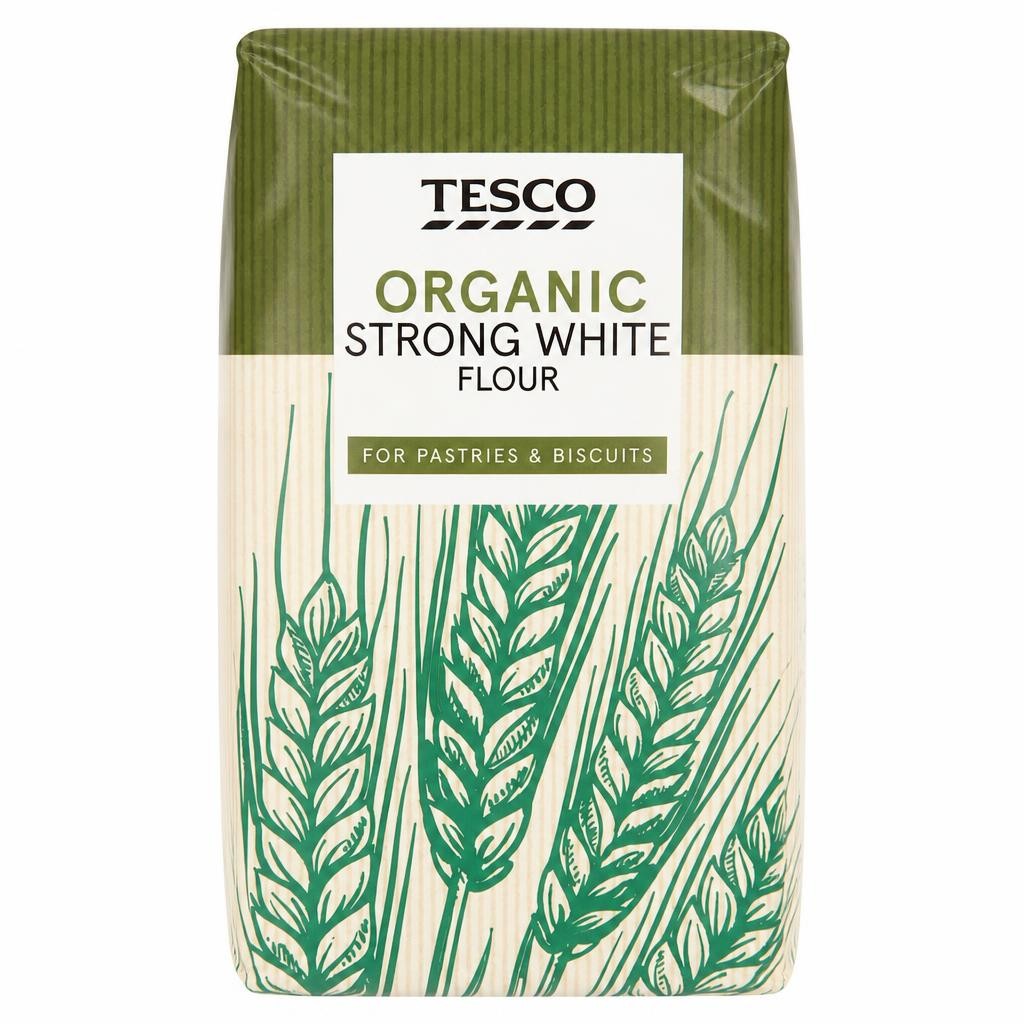 Tesco Organic Strong White Flour 1Kg