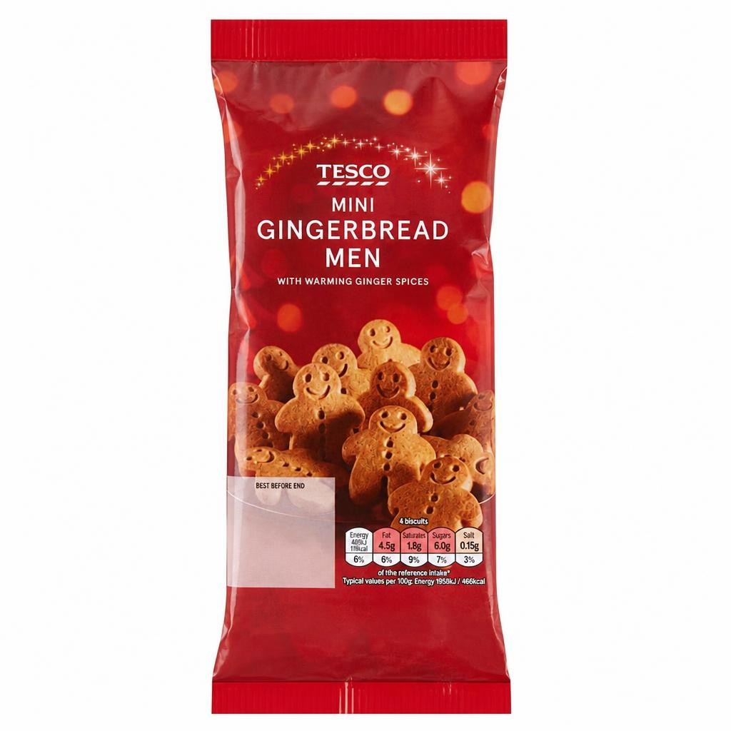 Tesco Mini Gingerbread Men 100G