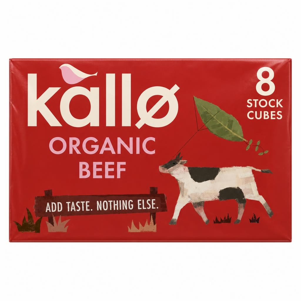 Kallo Organic Beef Stock Cubes 8 Pack 88g