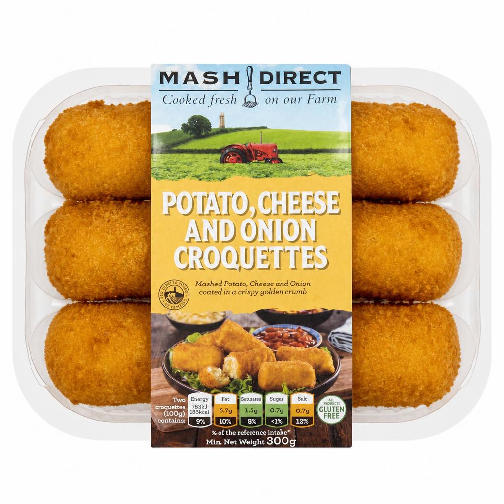 Mash Direct Potato Cheese Onion Croquettes 300G