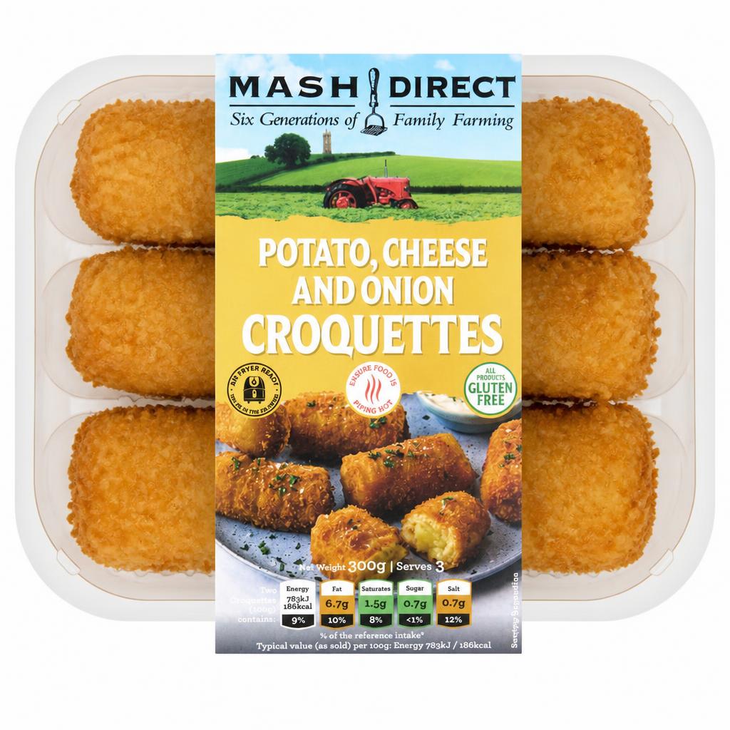 Mash Direct Potato Cheese Onion Croquettes 300G