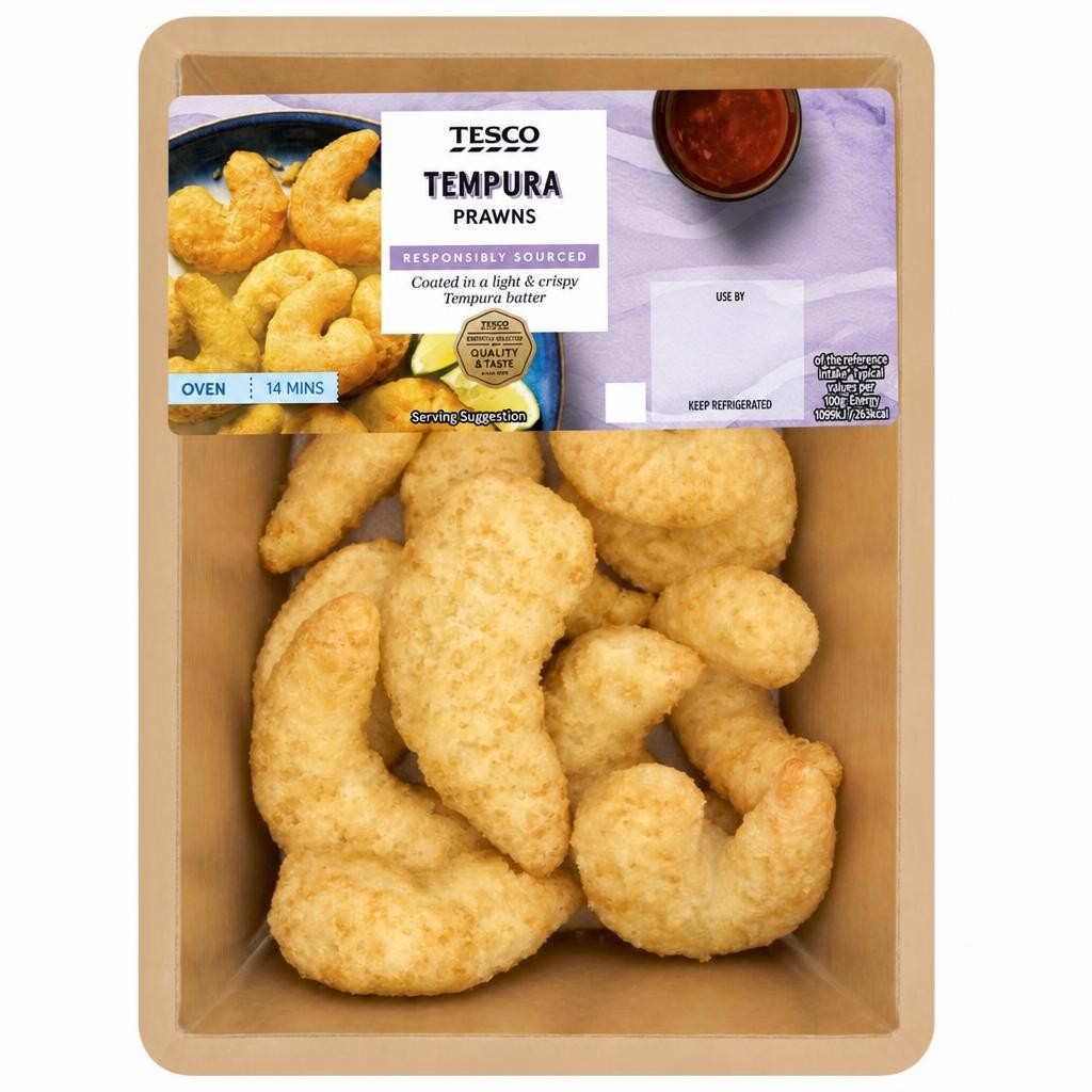 Tesco Tempura Prawns 200G