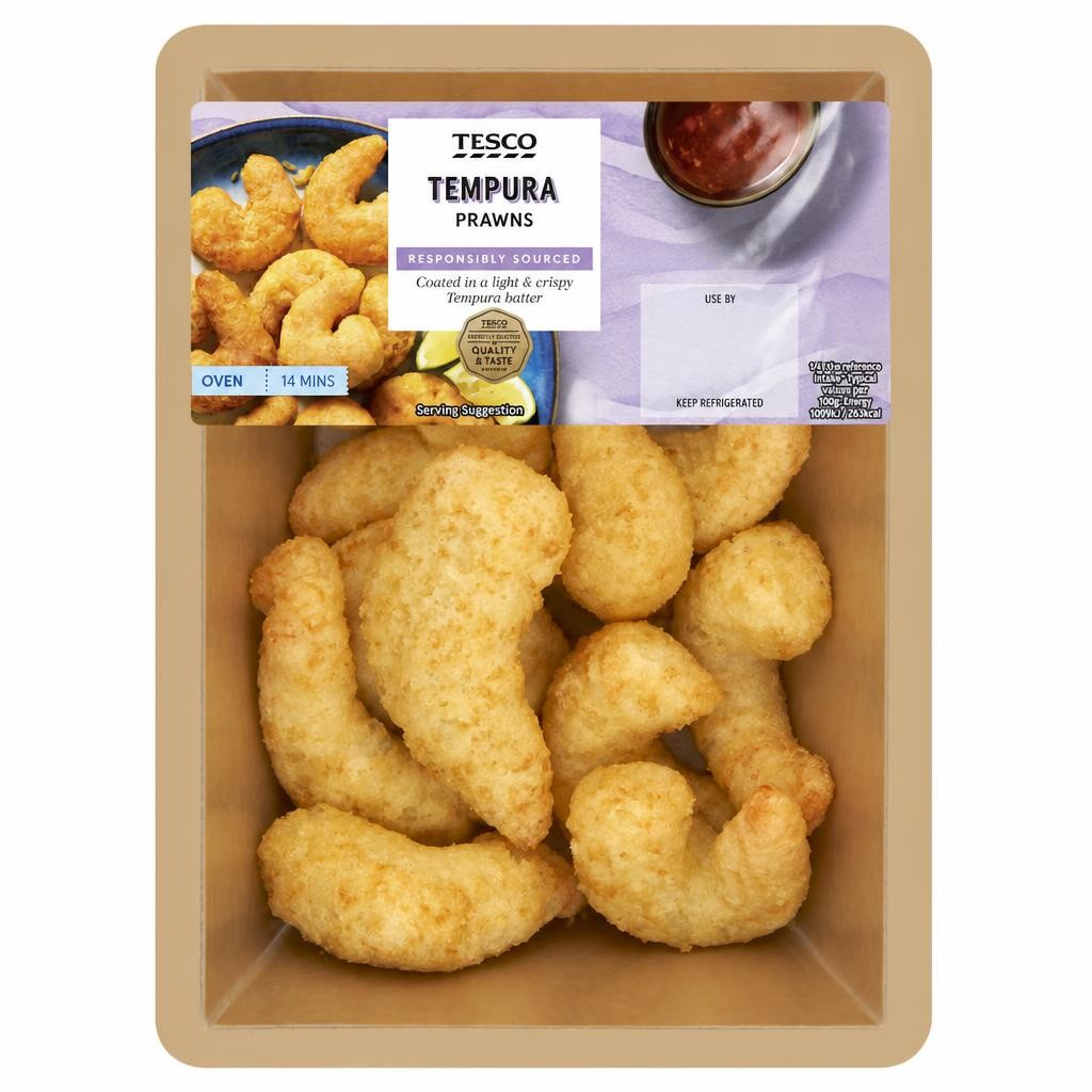 Tesco Tempura Prawns 200G