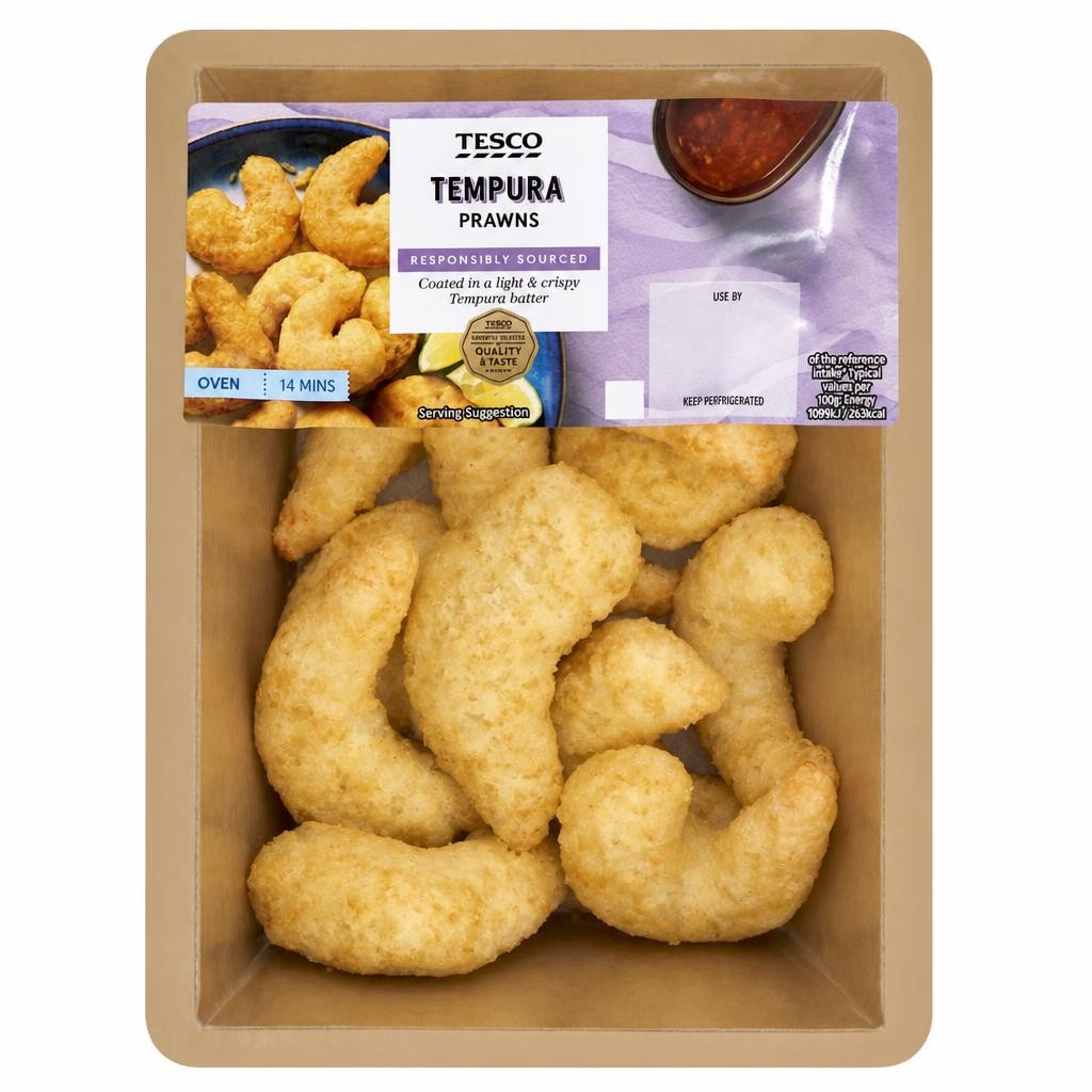 Tesco Tempura Prawns 200G