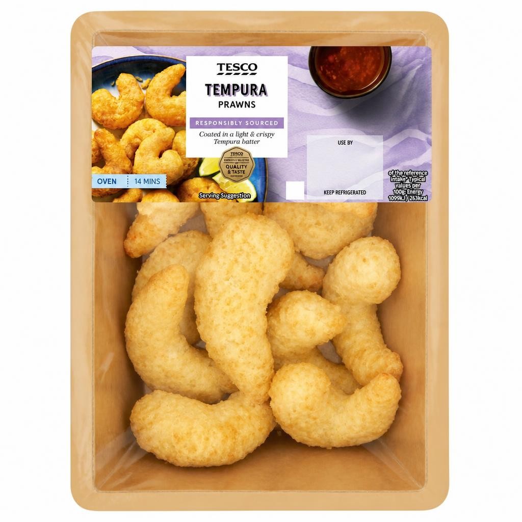 Tesco Tempura Prawns 200G
