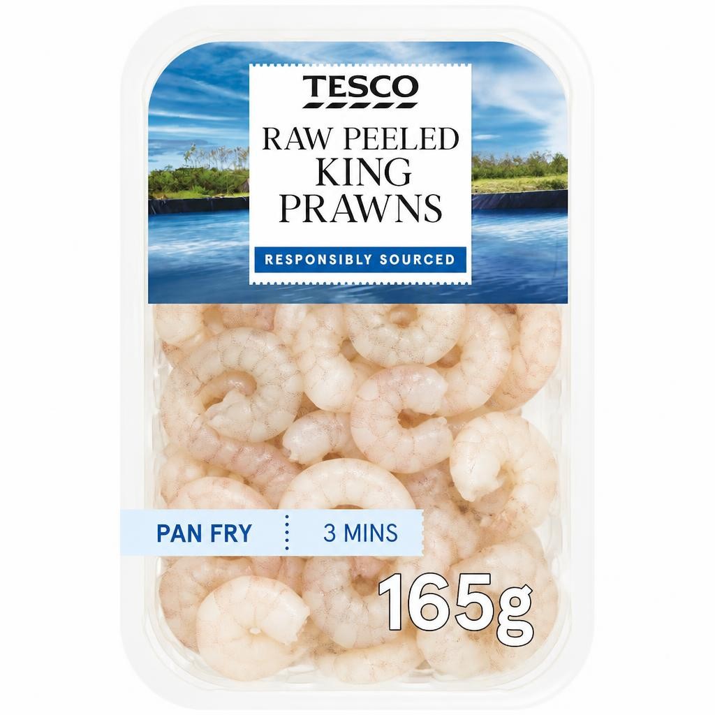 Tesco Raw King Prawns 165G