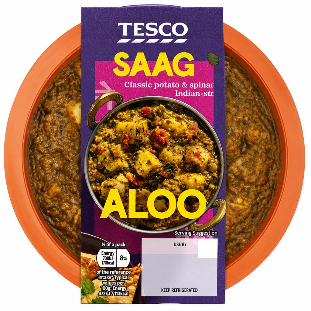 Tesco Indian Saag Aloo 300G