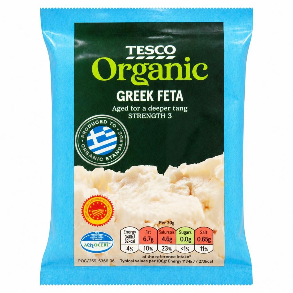Tesco Organic Greek Feta Cheese 200 G