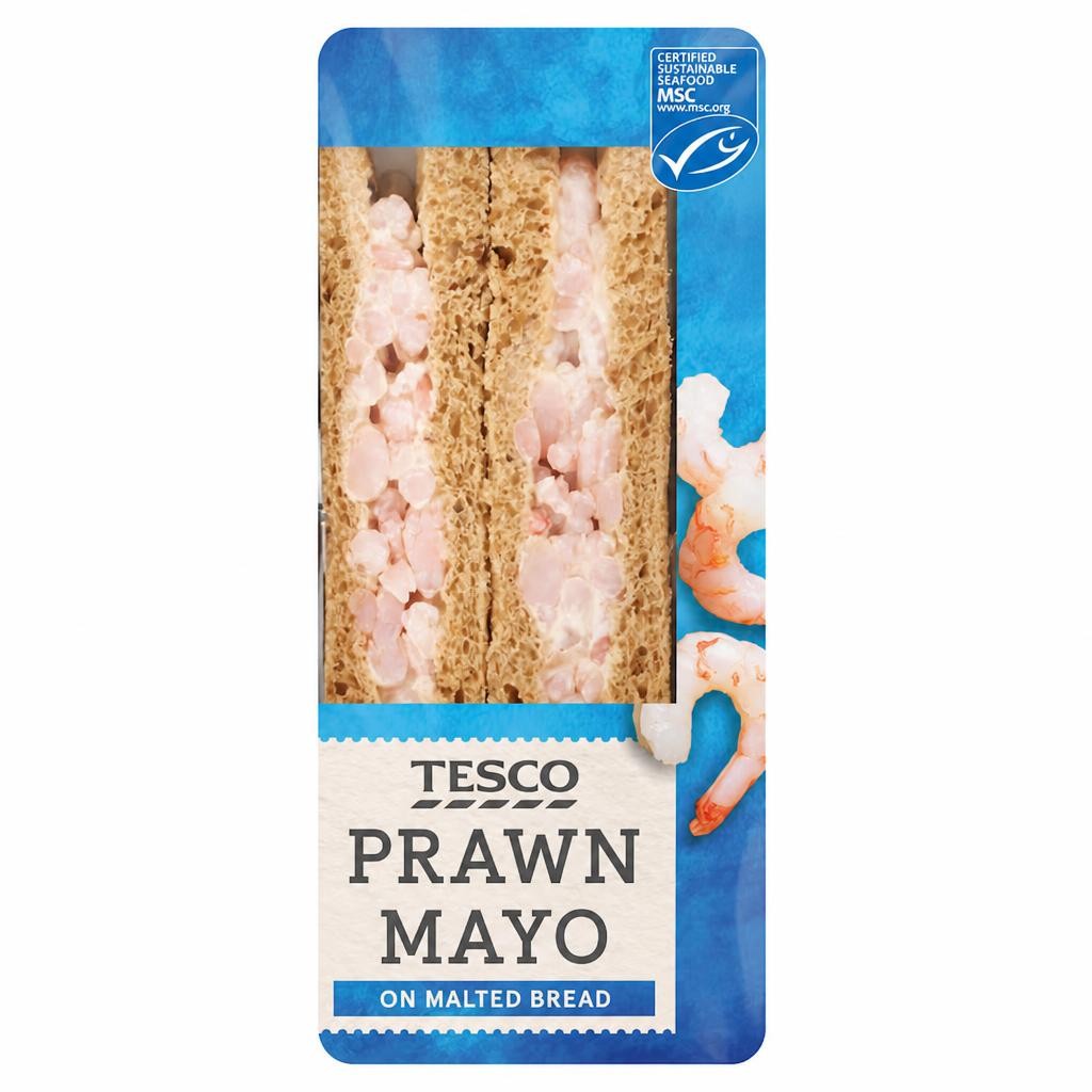 Tesco Prawn Mayonnaise Sandwich