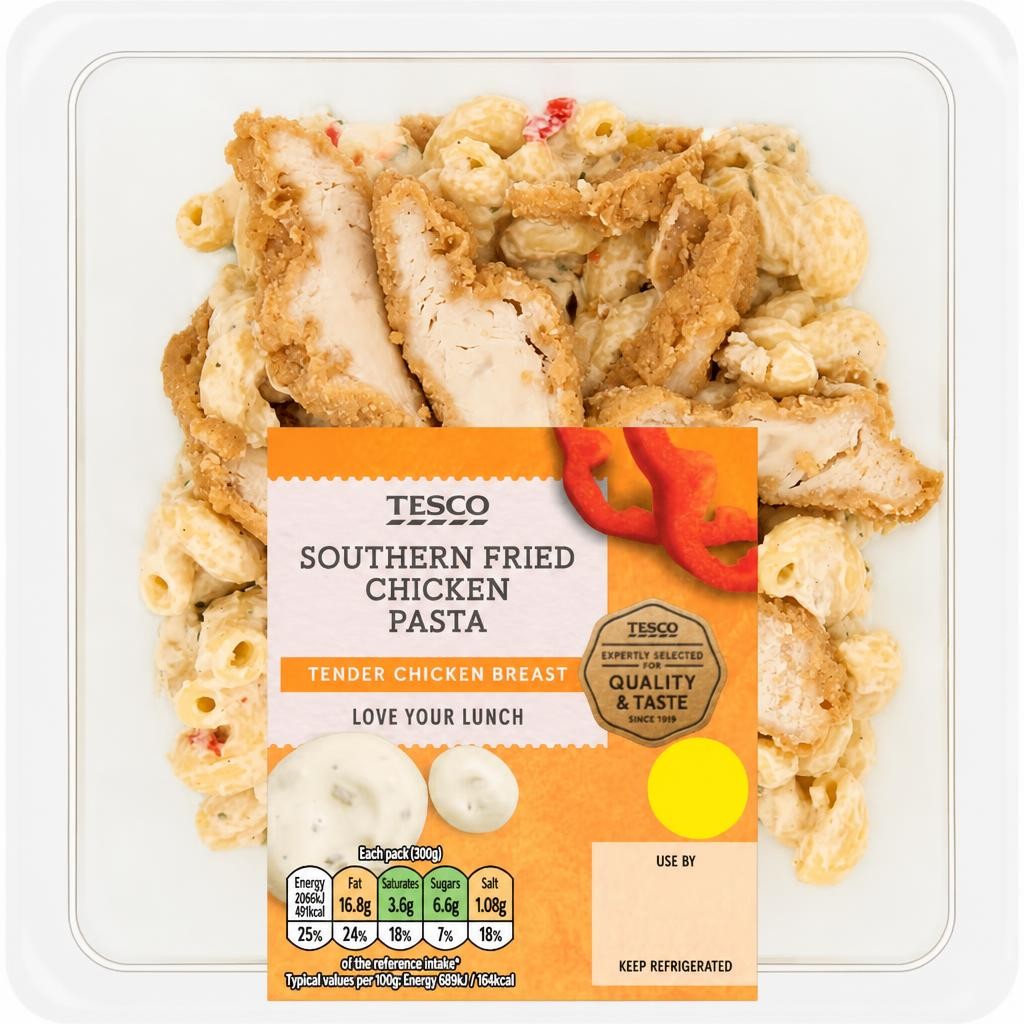 Tesco Southern Fried Chicken Pasta 300G