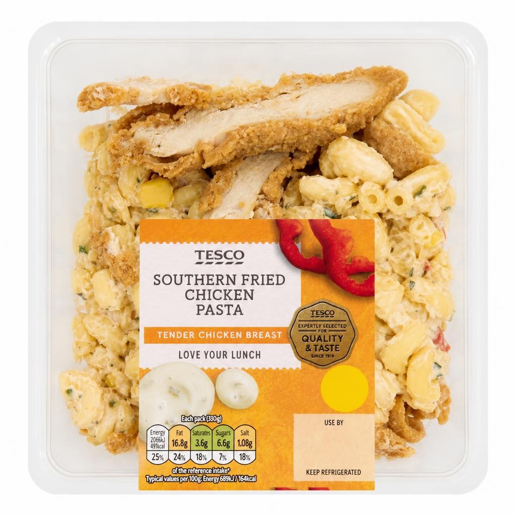 Tesco Southern Fried Chicken Pasta 300G