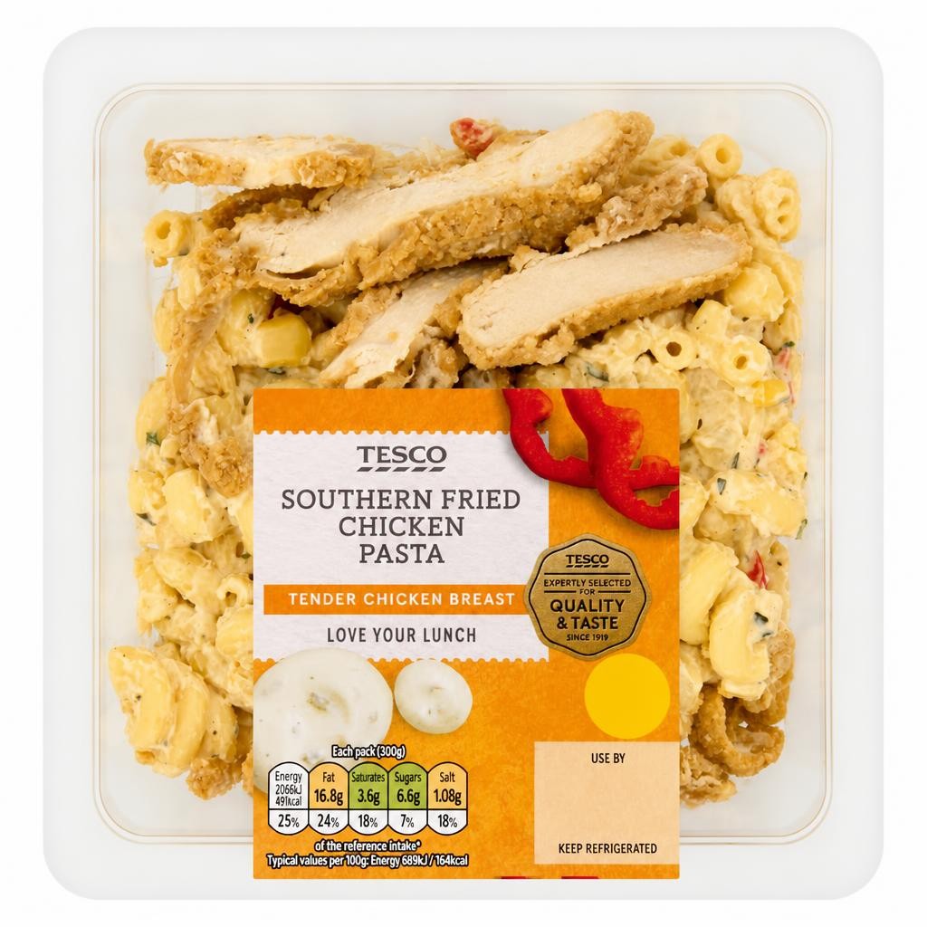 Tesco Southern Fried Chicken Pasta 300G