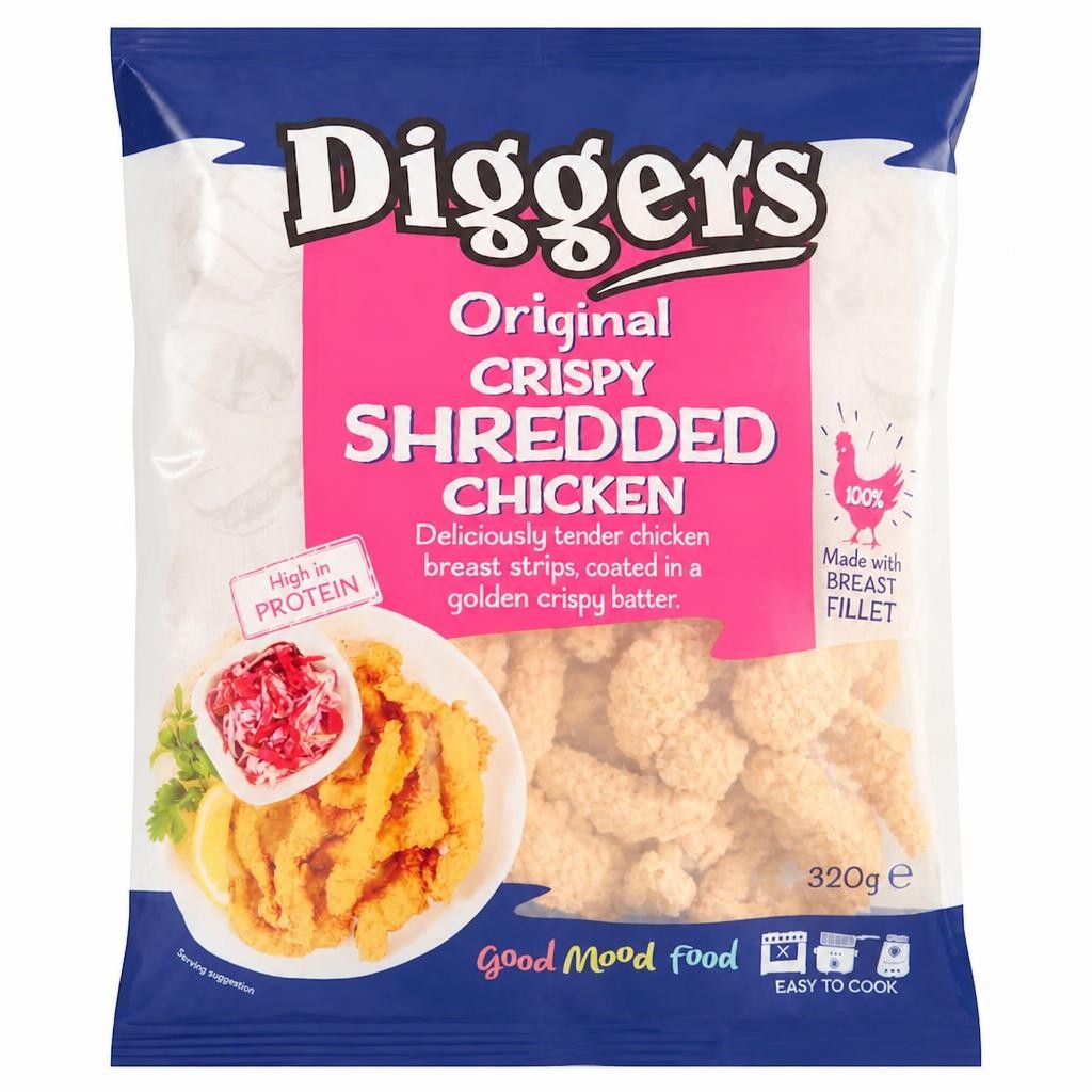 Diggerscrispy Shredded Chicken 320G