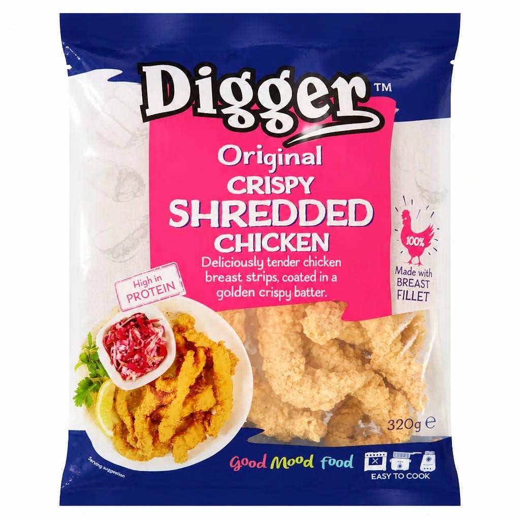 Diggerscrispy Shredded Chicken 320G