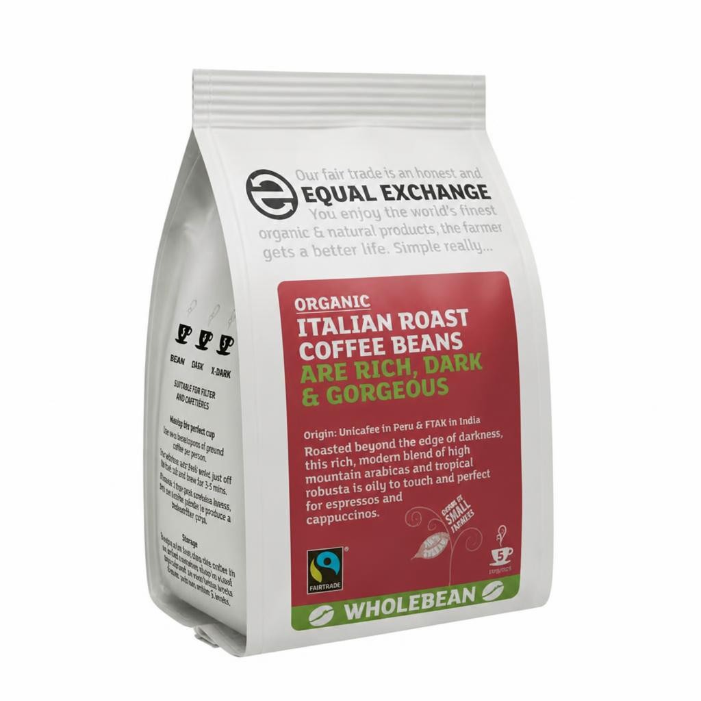 Italian Coffee Beans, Organic 227g (Equal Exchange)