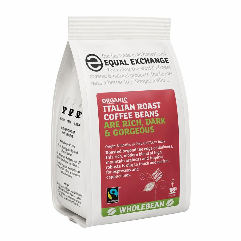Italian Coffee Beans, Organic 227g (Equal Exchange)