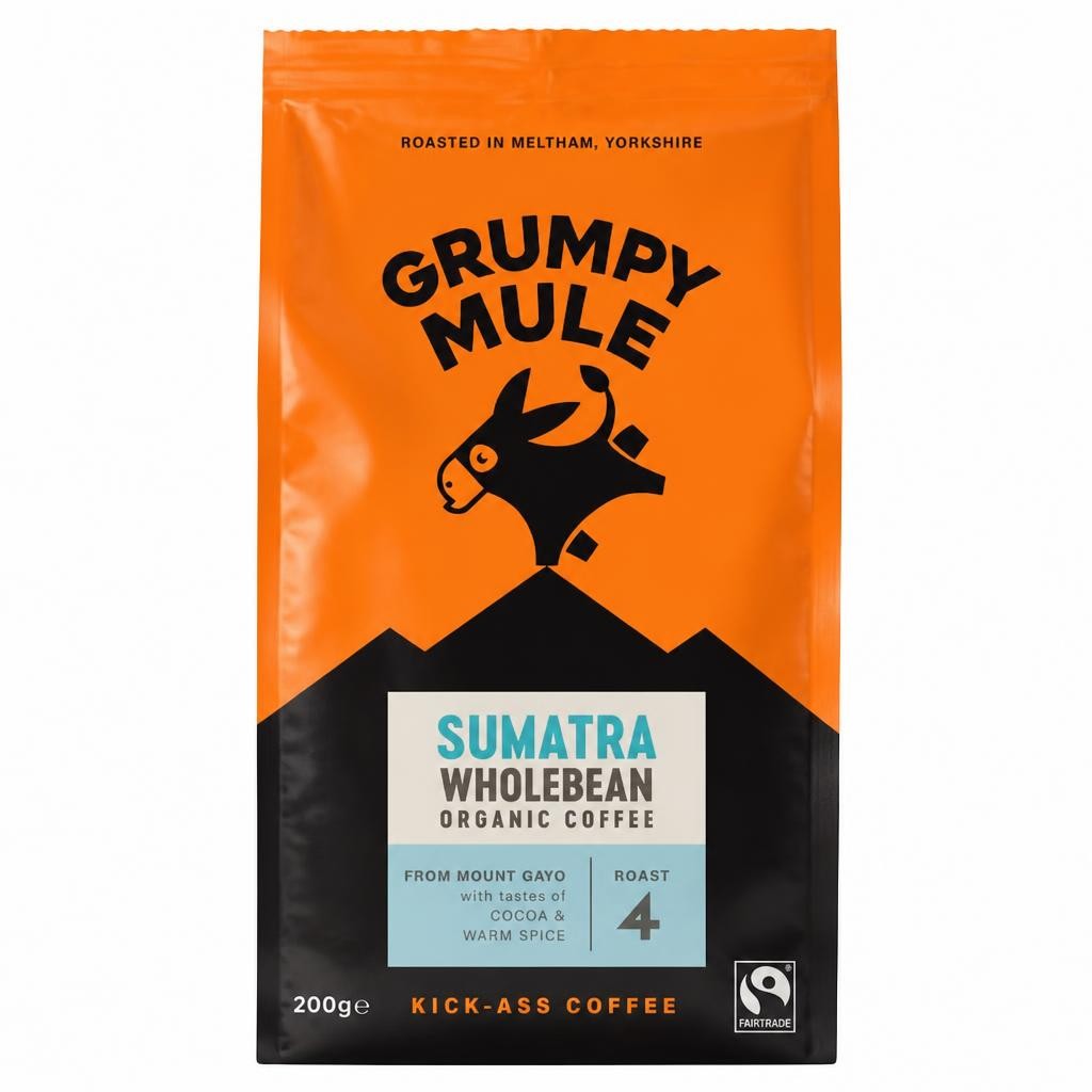 Organic Sumatra Coffee Beans 200g (Grumpy Mule)