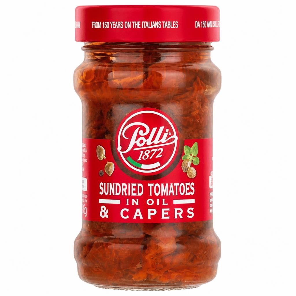 Polli Sundried Tomatoes In Oil & Capers 190g