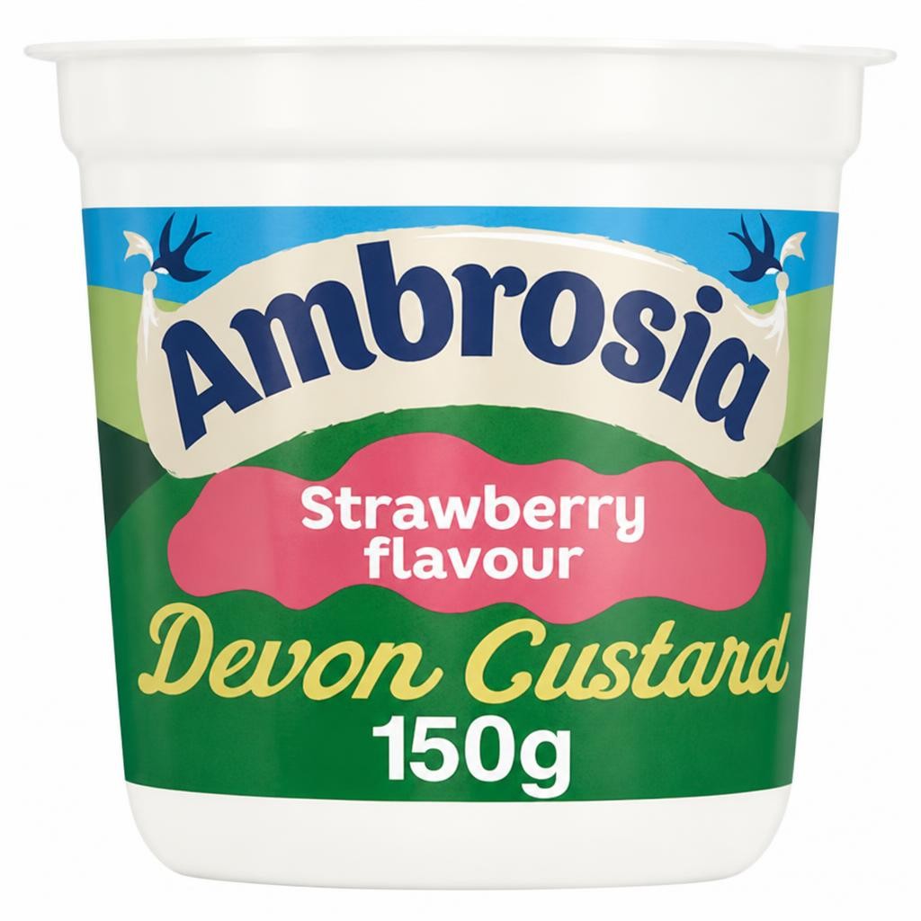 Ambrosia Devon Custard Strawberry 150G