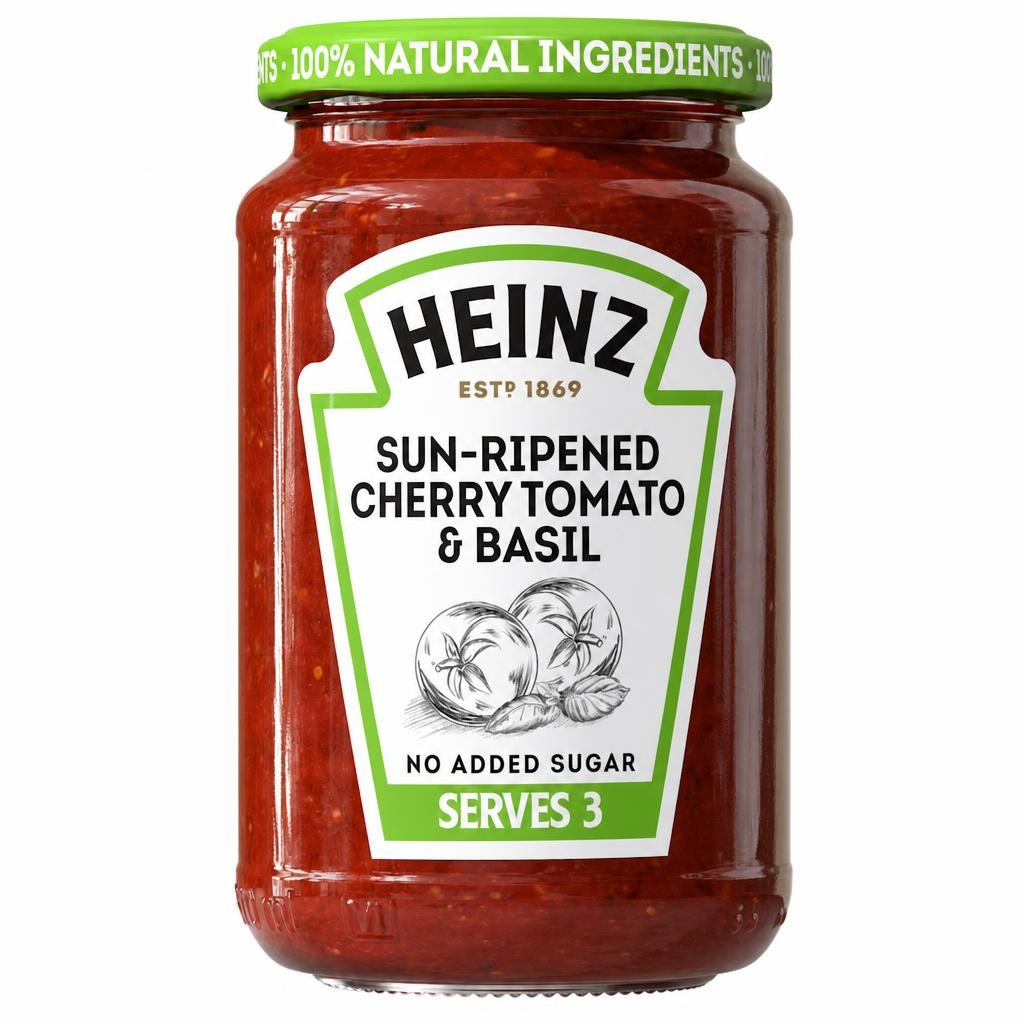 Heinz Sun-Ripened Cherry Tomato And Basil Pasta Sauce 350G