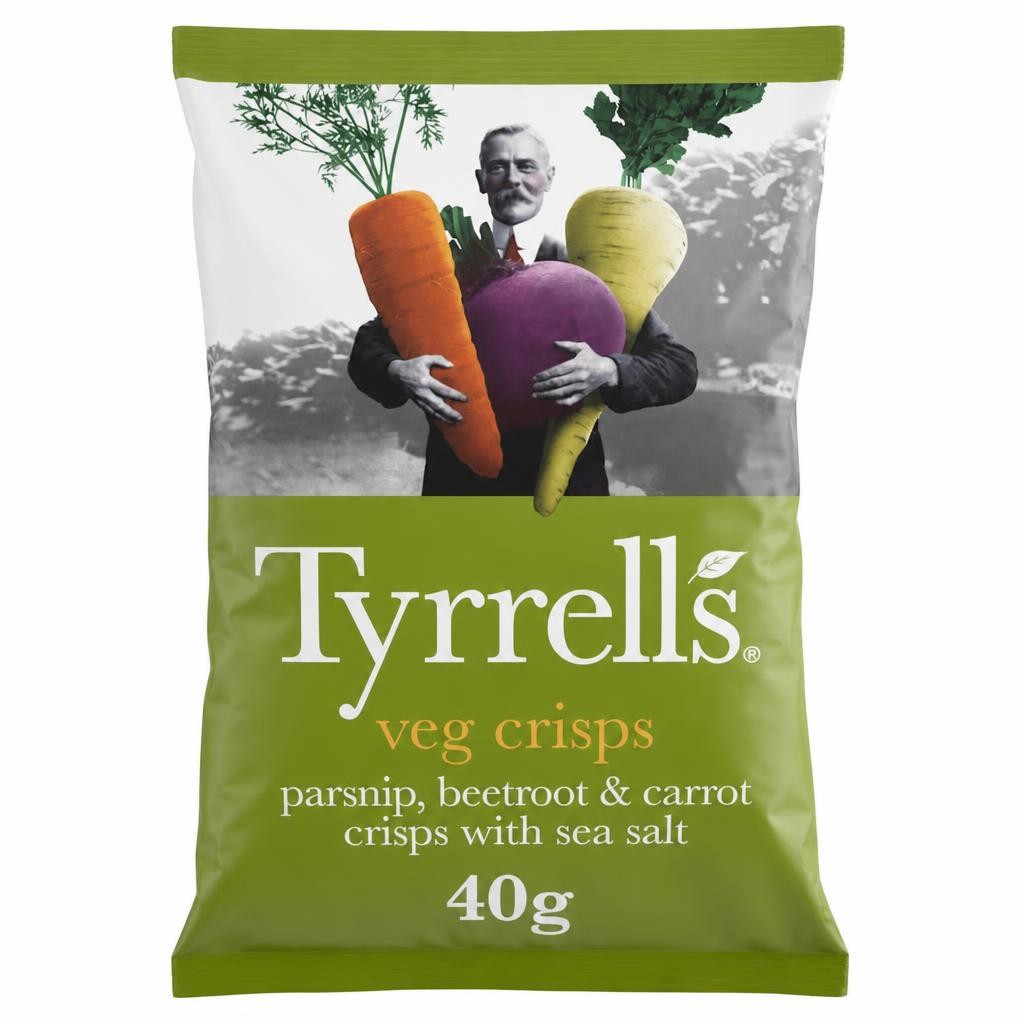 Tyrrells Mixed Root Vegetable Crisps 40G