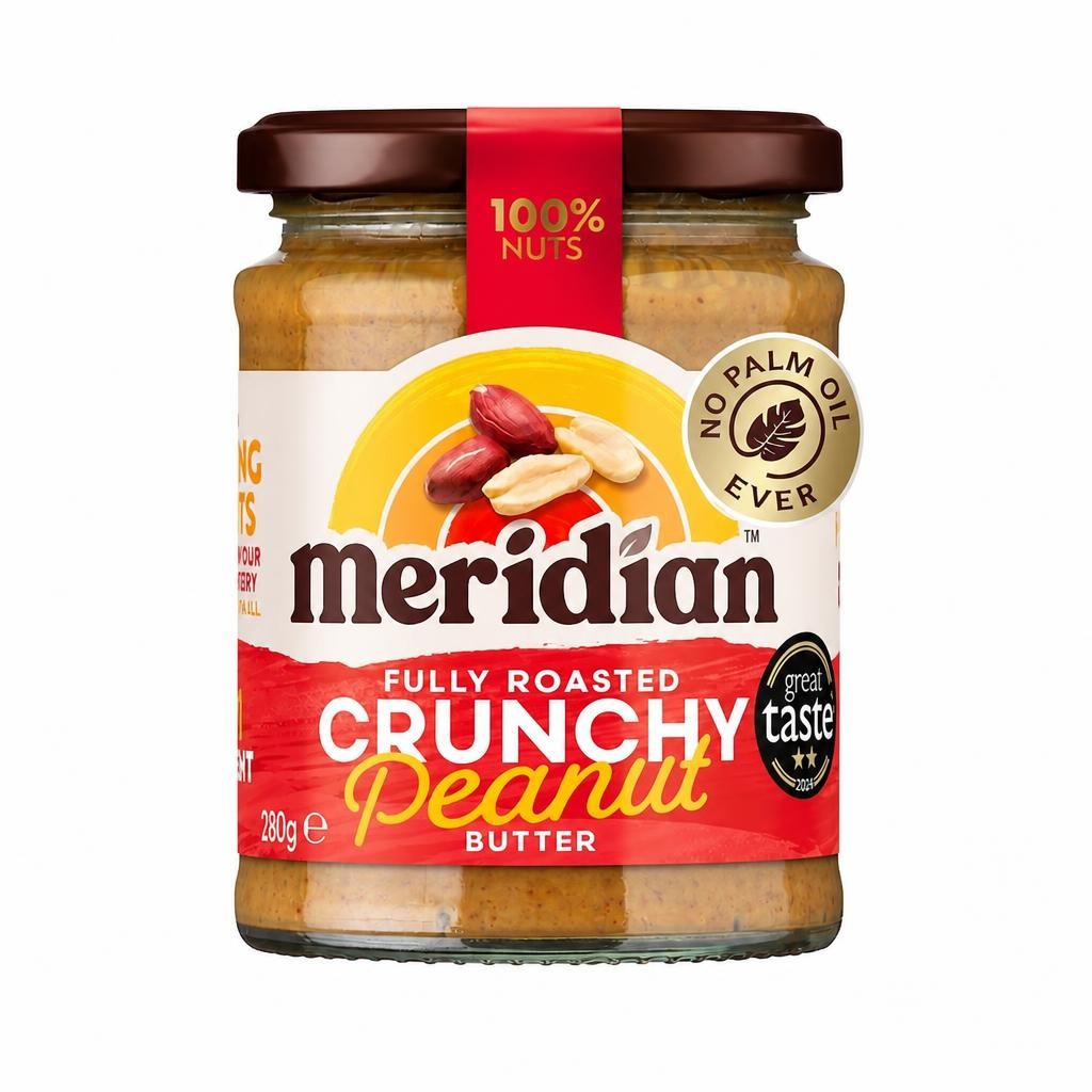 Meridian Peanut Butter Crunchy 100% Nuts 280G