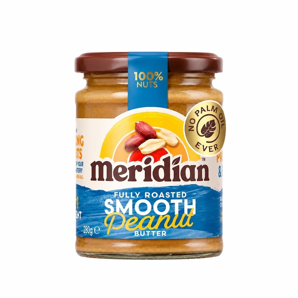 Meridian Smooth Peanut Butter 100% Nuts 280g