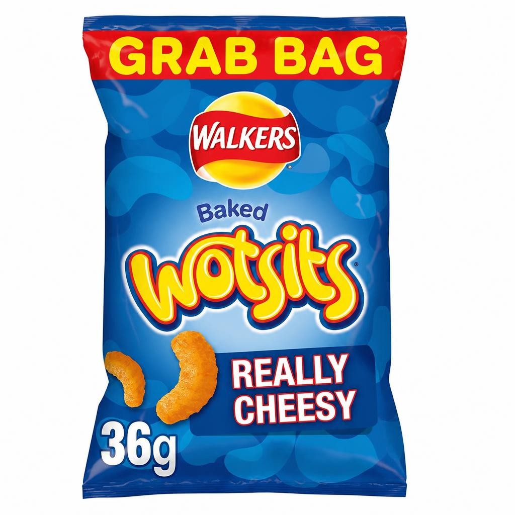 Walkers Wotsits Cheese Grab Bag Crisps 36g