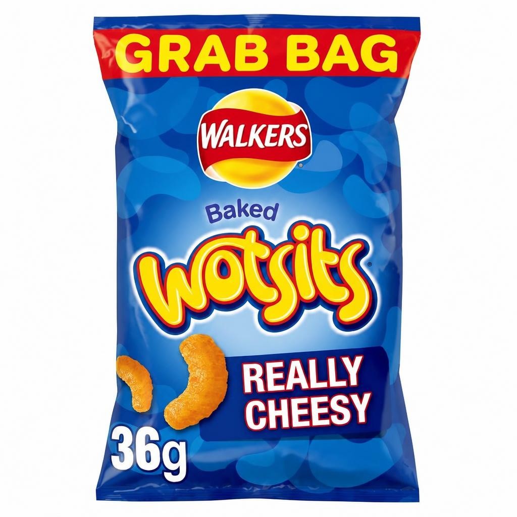Walkers Wotsits Cheese Grab Bag Crisps 36g