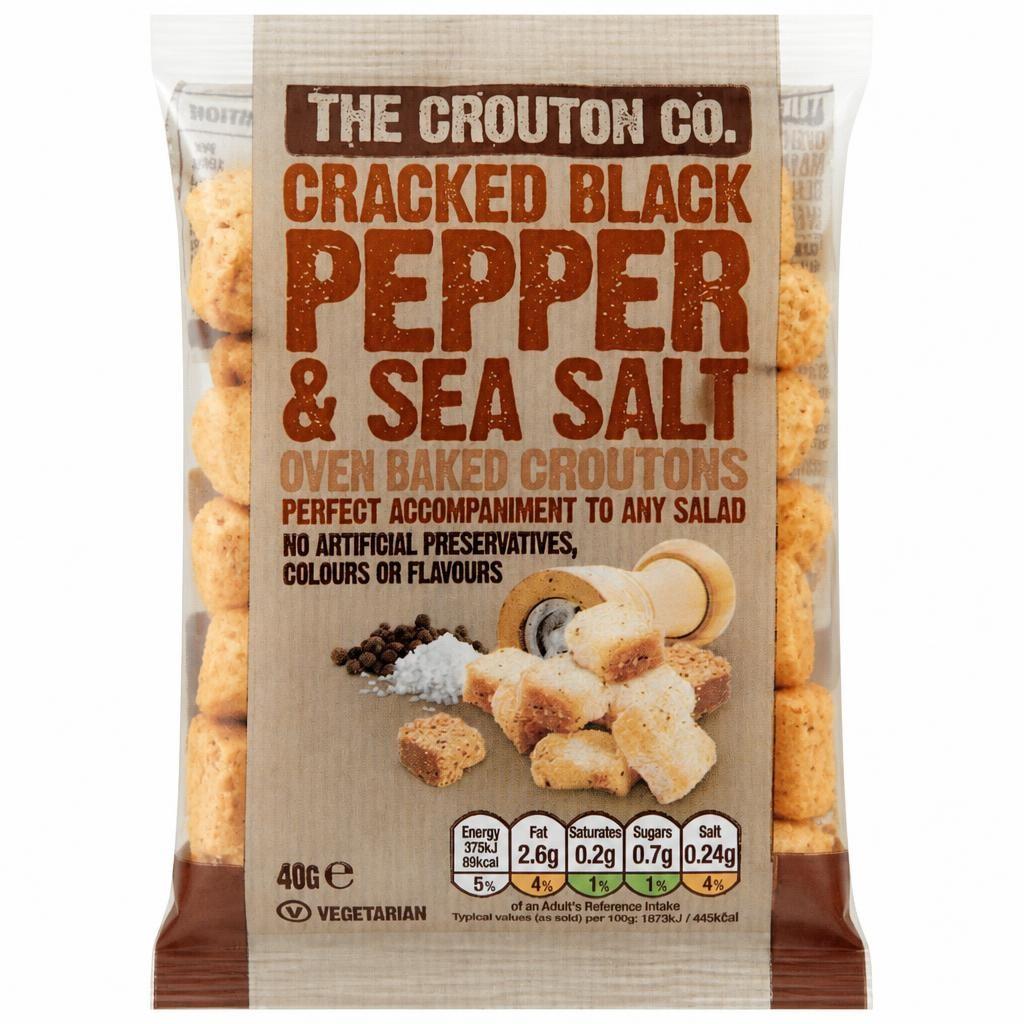 Crouton Company Pepper & Salt Croutons 40G