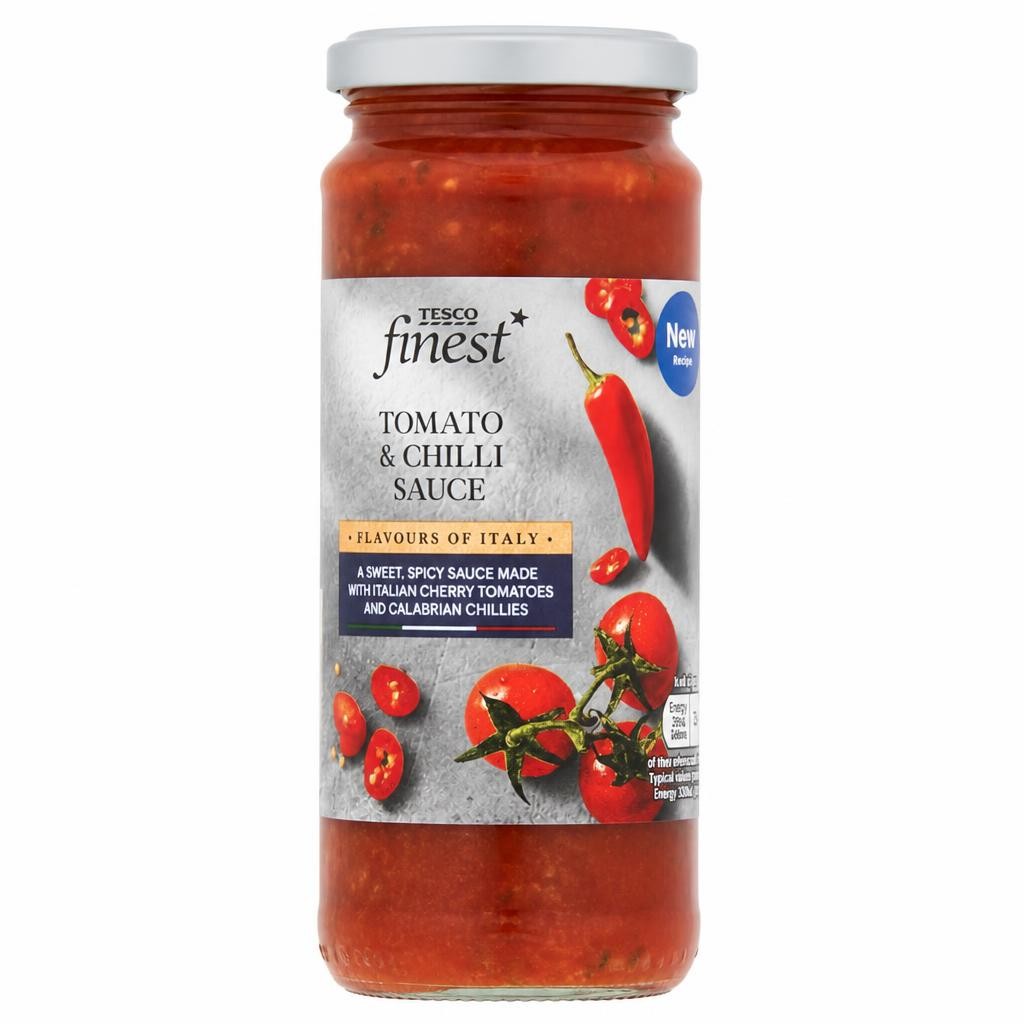 Tesco Finest Tomato & Chilli Pasta Sauce 340G