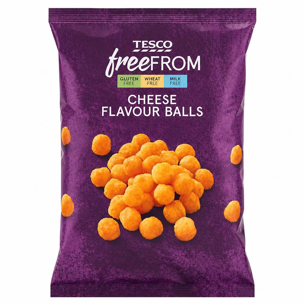 Tesco Free From Cheese Balls Snacks 150g