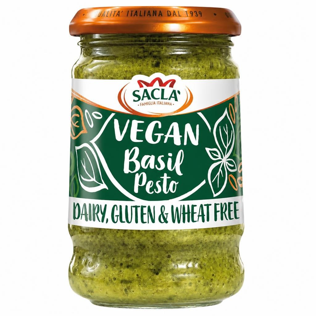 Sacla Vegan Basil Pesto 190G