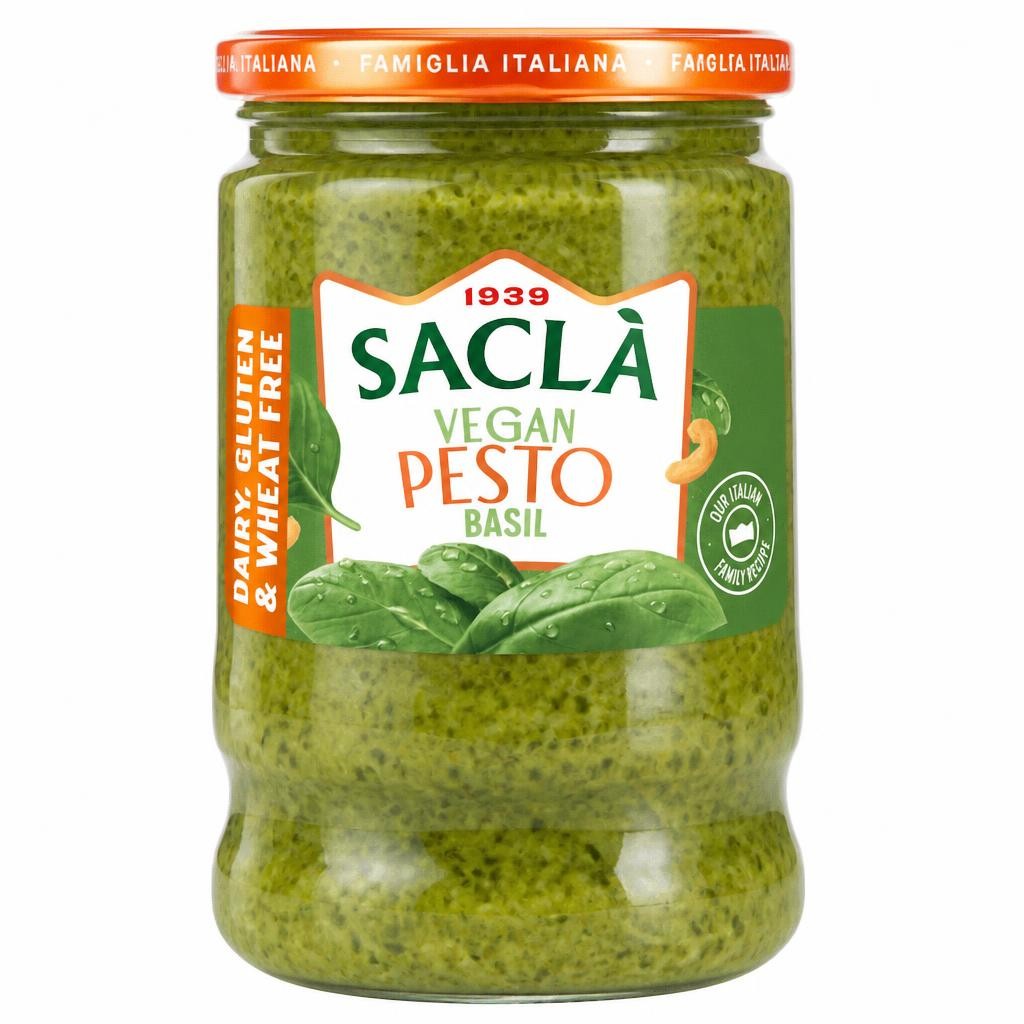 Sacla Vegan Basil Pesto 190G