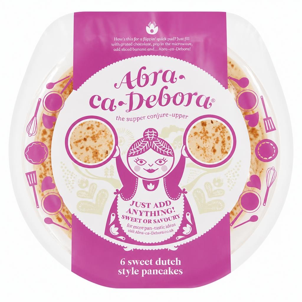 Abra Ca Debora Sweet Pancakes 6 Pack, 375 G