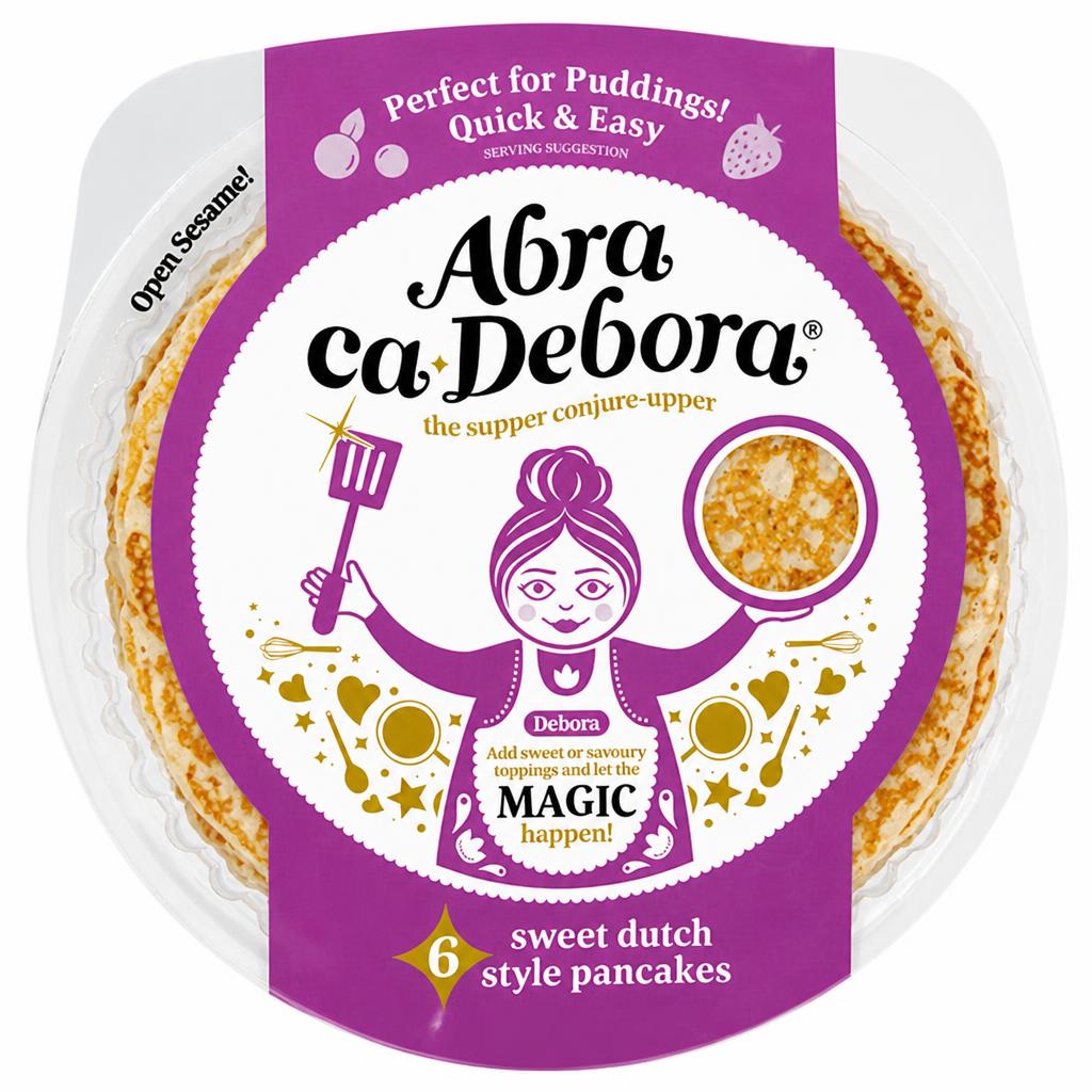 Abra Ca Debora Sweet Pancakes 6 Pack, 375 G