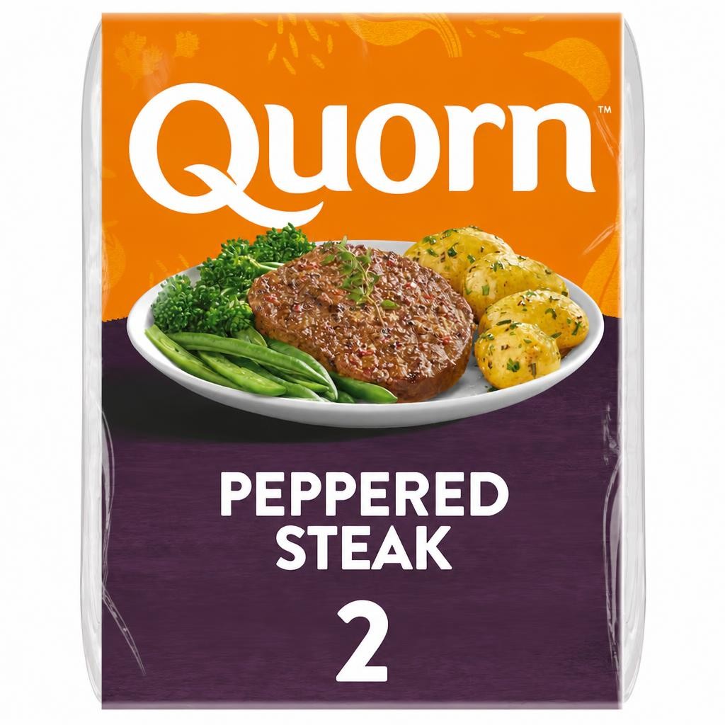 Quorn Meat Free Peppered Steaks 2 Pack, 196G