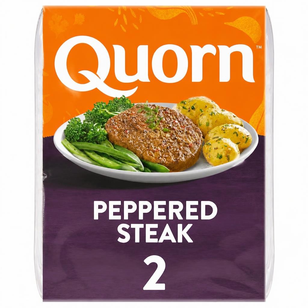 Quorn Meat Free Peppered Steaks 2 Pack, 196G