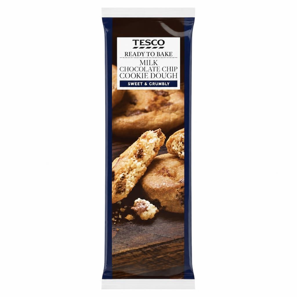 Tesco Ready To Bake Chocolate Chip Cookie Dough 300G