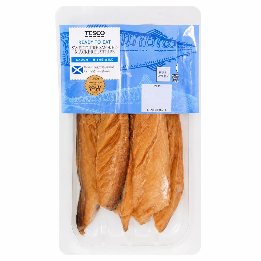Tesco Sweetcure Smoked Mackerel Strips 200G
