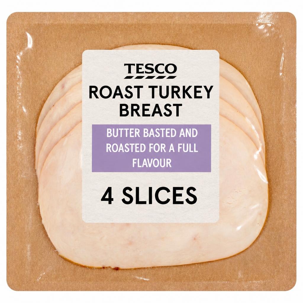 Tesco Deli Roast Turkey Breast 120G