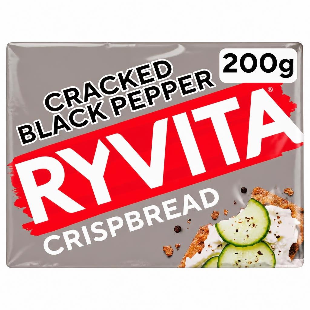 RYVITA Cracked Black Pepper Crispbread 200g