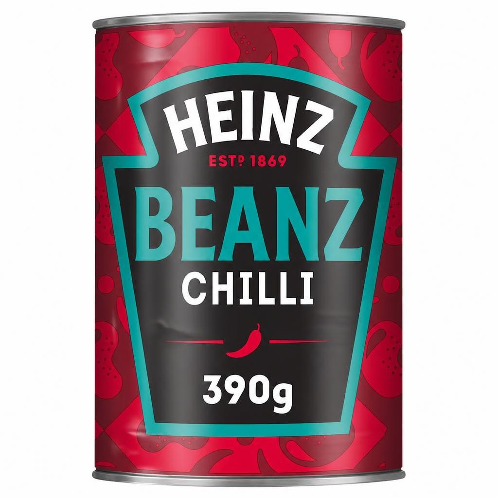 Heinz Baked Beans Fiery Chilli Beanz 390G