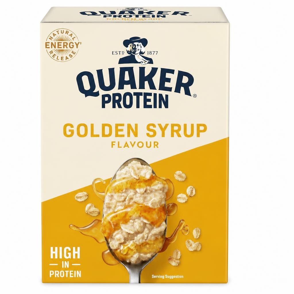 Quaker Protein Oat So Simple Golden Syrup Porridge Sachets 8x43g